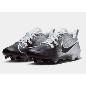 NIKE VAPOR EDGE SPEED 360 2 FOOTBALL CLEATS SILVER/BLACK MEN'S SIZE 7 NEW